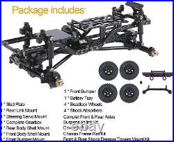 1/24 AXI90081 RC Frame Chassis Alloy Assembled Frame DIY Car Kit for Axial SCX24