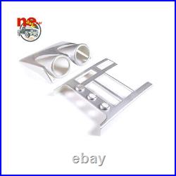 ABS Silver Car Center Console Kit Panel Frame Trim Cover For Hummer H2 2003-07