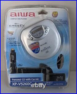 Aiwa Compact Disc Player XP-V5260C with Car Kit Brand New Sealed Very Rare