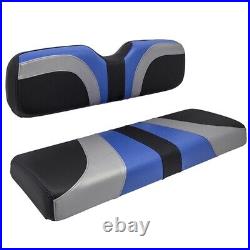 Blade Golf Cart Rear Seat Covers for Genesis 250/300 Seat Kits-Blue/Silver/Black