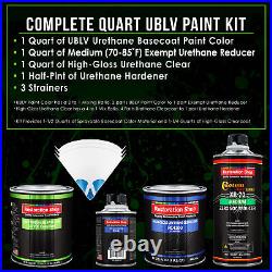 Bright Silver Metallic Quart Kit Low VOC URETHANE BASECOAT Car Auto Paint Kit