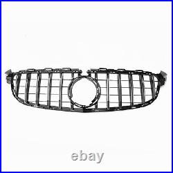 Car Front Bumper Grille Body Kit Silver For 2019-2021 Benz W205 C63 C63S AMG GT