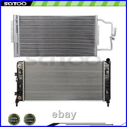 Car Radiator and A/C Condenser Fits 08-09 Buick LaCrosse 06-11 Chevrolet Impala