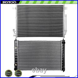 Car Radiator and A/C Condenser Fits 09-14 Nissan Murano 2011-2016 Nissan Quest