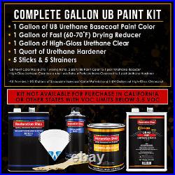 Firemist Pewter Silver Gallon Kit URETHANE BASECOAT Car Auto Paint FAST Kit