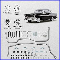 Font + Rear Sway Bar Bars with Linkage Kit fit Chevy Car Bel Air Nomad new 1955-57