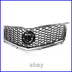 For Cadillac SRX 2010-2016 Car Front Bumper Hood Grille Grill Cover Kit Silver