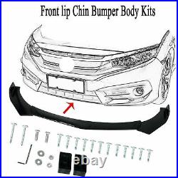 For Mercedes-Benz Car Front Bumper Lip Splitter Spoiler + Side Skirt Body Kits