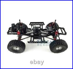 Full Metal Chassis 44 KYX Scale RC Rock Crawler CNC SCX10 Car Shell KIT Silver