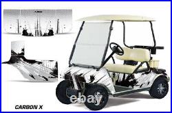 Graphics Kit Decal Sticker Wrap For Club Car Golf Cart 1983-2014 CarbonX SIL