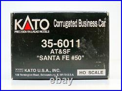 HO Kato 35-6011 SANTA FE Business Car SANTA FE ATSF #50 Lit Tail NEW IOB+ LT KIT