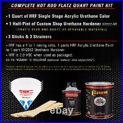 HOT ROD FLATZ Iridium Silver Metallic Quart Kit URETHANE Flat Auto Car Paint Kit
