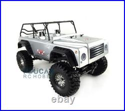 KYX 44 Full Metal Chassis Scale RC Rock Crawler CNC SCX10 Car Shell KIT Silver