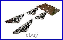 Kit-car 4 pcs Seat Badges Stainless Steel Emblems Logo made for Bentley cars