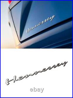 Kit-car Metal Letters Tail Logo Emblem Rear Badge Half-Matte Hennessey Style 1pc
