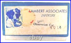 Lambert 801 HO Silver/Nickel Observation Car Kit