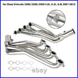 Long Tube Headers Kit On Car or Truck For Chevy Silverado 2007-14 4.8L 5.3L 6.0L