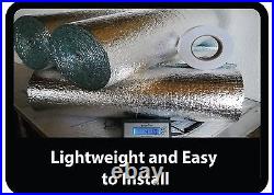 NASATEK SSR 2 Car Garage Door Silver Insulation and Water Heater Tank Wrap Kit