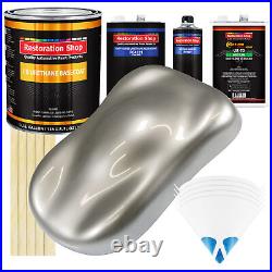 Pewter Silver Metallic Gallon URETHANE BASECOAT CLEARCOAT Car Auto Paint Kit