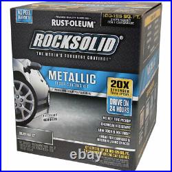 RockSolid Metallic Floor Coating Silver Bullet 70oz (need 2 for 1 Car Garage)