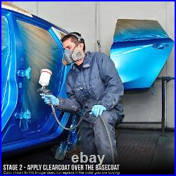 Silver Blue Metallic Gallon URETHANE BASECOAT CLEARCOAT Car Auto Paint FAST Kit