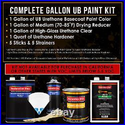 Silver Blue Metallic Gallon URETHANE BASECOAT CLEARCOAT Car Auto Paint Kit