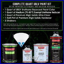 Silver Blue Metallic Prem Quart Kit Low VOC URETHANE BASECOAT Car Auto Paint Kit