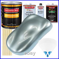 Silver Blue Metallic Premium Gallon Kit URETHANE BASECOAT Car Auto Paint Kit