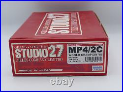 Studio27 Mclaren MP4/2C 1986 World Champion Prost- Delux Edition Rare
