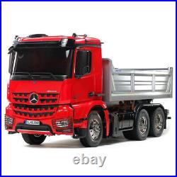 Tamiya 1/14 Mercedes Benz Arocs 3348 6x4 Tipper Truck Red Silver Car Kit #56361