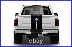 Twin Full Stripes Graphics Decal Stickers for Ford F150 Hood Roof Tailgate Kit