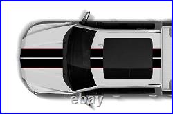 Twin Full Stripes Graphics Decal Stickers for Ford F150 Hood Roof Tailgate Kit