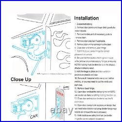 Universal Vertical Doors Kit Steel Door Hinge Kits For Most Cars Adjustable USA